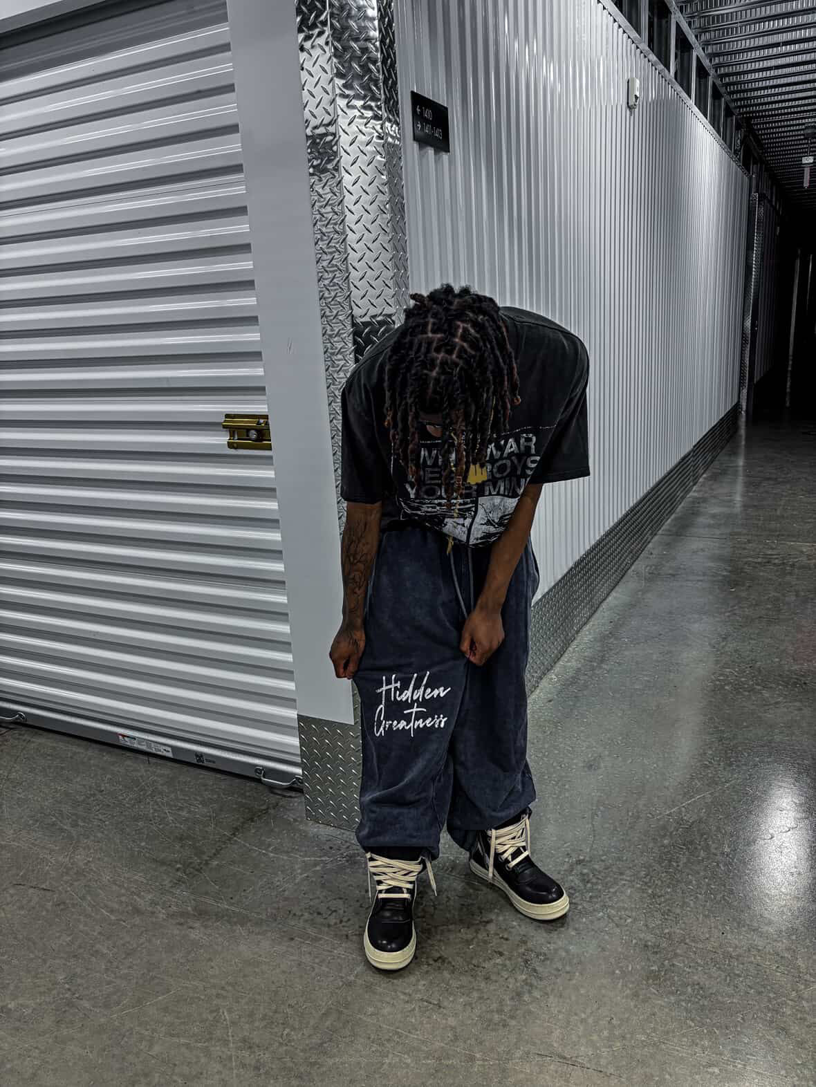 DENIM BLUE SWEATPANTS