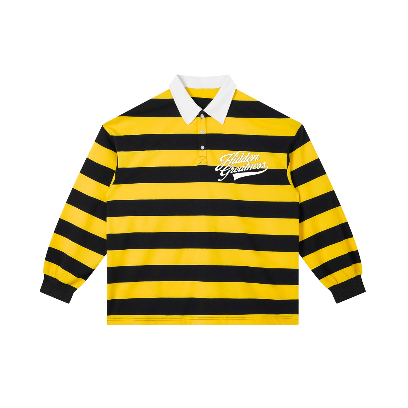 SIGNATURE STRIPE POLO (YELLOW WITH NAVY)