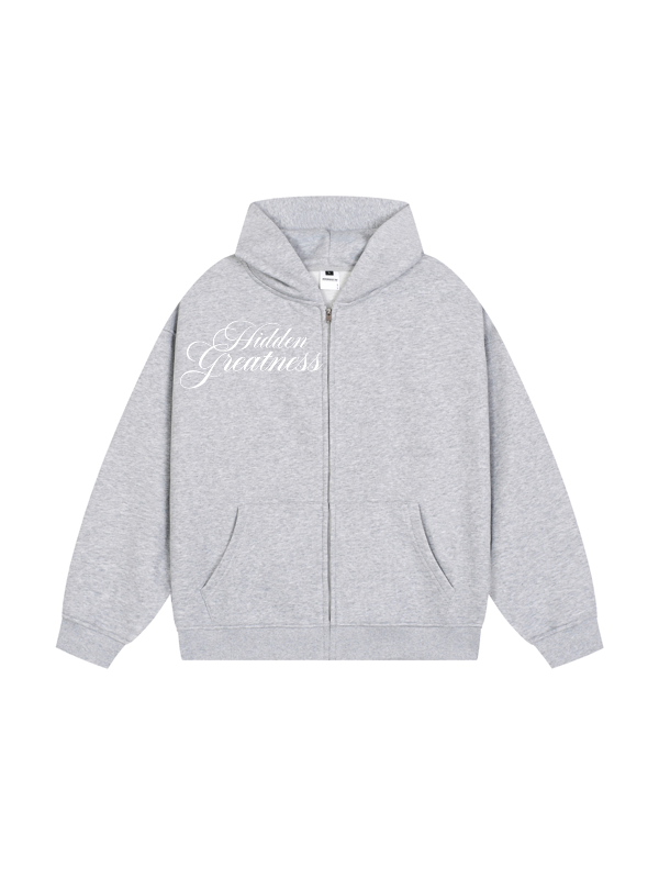 CLASSIC ZIP-UP(FLOWER GREY)